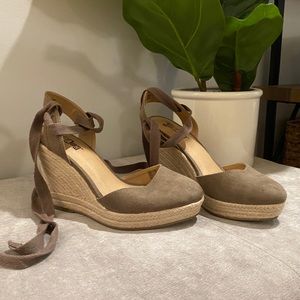 Brash | Espadrille Wedges with Ankle Ties